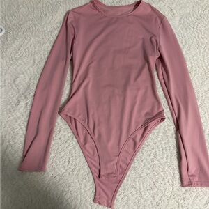 Pink Long Sleeve One Piece